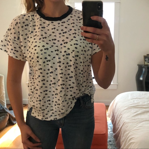 rag and bone floral tee